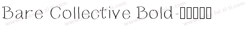 Bare Collective Bold字体转换